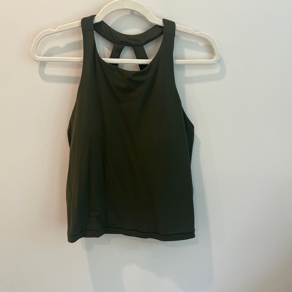 Athleta Dark Green Sleeveless Top